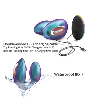 Love to Love Love to Love Wonderlover Dual Stimulator - Iridescent Turquoise - Image 5