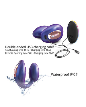 Love to Love Love to Love Wonderlover Dual Stimulator - Iridescent Night - Image 5