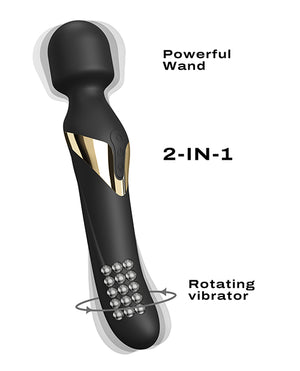 Dorcel Dorcel Dual Orgasms Wand - Black/Gold - Image 3