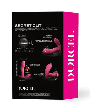 Dorcel Dorcel Secret Clit Dual Stim Heating and Voice Control - Pink - Image 5