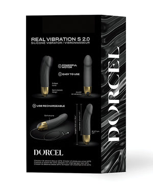 Dorcel Dorcel Real Vibration S 6" Rechargeable Vibrator 2.0 - Gold - Image 4