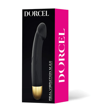 Dorcel Dorcel Real Vibration M 8.6" Rechargeable Vibrator 2.0 - Black/Gold