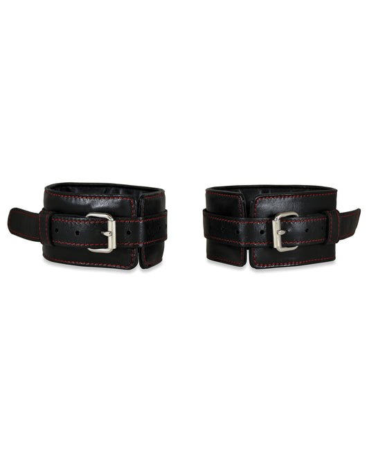 Sultra Leather Sultra Lambskin Ankle Cuffs - Black