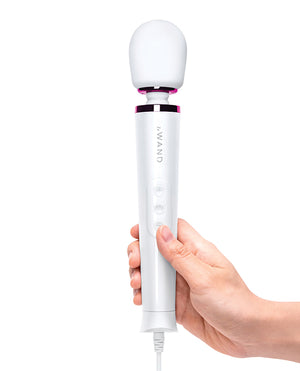 Le Wand Le Wand Powerful Petite Plug-In Vibrating Massager - White - Image 3