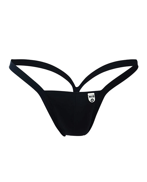 MaleBasics Male Basics Y Buns Thong Black XL