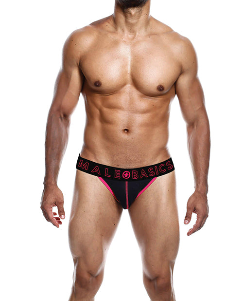MaleBasics Male Basics Neon Jockstrap Coral SM - Image 2