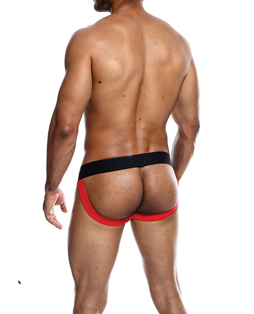 MaleBasics Male Basics Neon Jockstrap Red LG - Image 2