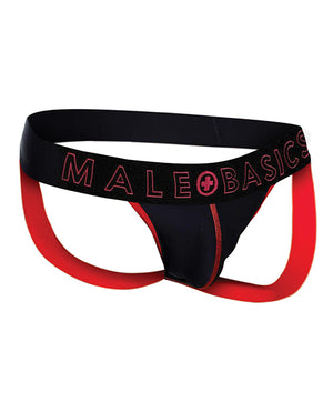 MaleBasics Male Basics Neon Jockstrap Red LG - Image 3