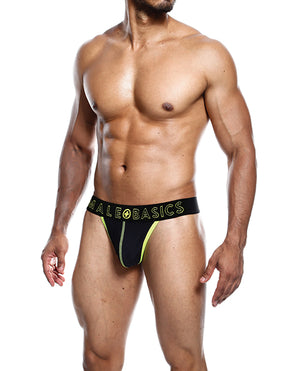 MaleBasics Male Basics Neon Thong Yellow LG - Image 2