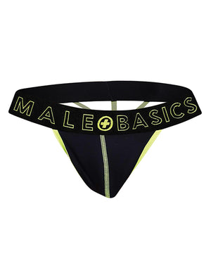 MaleBasics Male Basics Neon Thong Yellow LG - Image 4