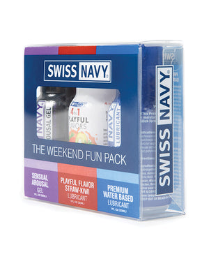 Swiss Navy Swiss Navy Weekend Fun Pack of 3 - 1 oz - Image 2