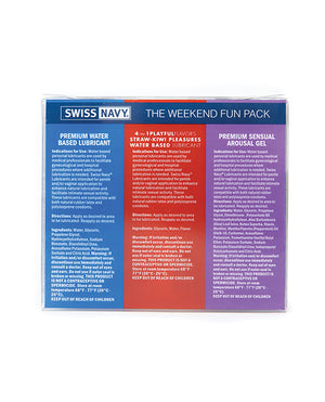 Swiss Navy Swiss Navy Weekend Fun Pack of 3 - 1 oz - Image 3