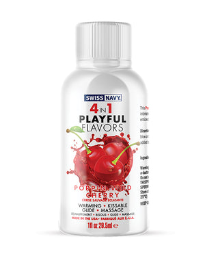 Swiss Navy Swiss Navy 4 in 1 Playful Flavors Poppin Wild Cherry - 1 oz