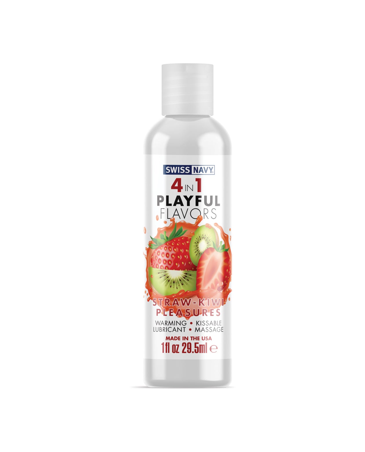 Swiss Navy Swiss Navy 4 in 1 Playful Flavors Strawberry Kiwi Pleasure - 1 oz