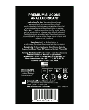 Swiss Navy Swiss Navy Silicone Based Anal Lubricant - 2 oz
