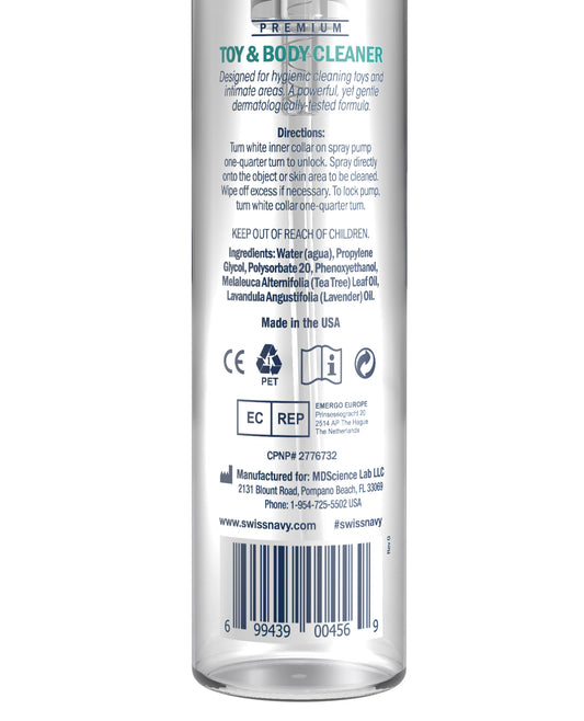 Swiss Navy Swiss Navy Toy &amp; Body Foaming Cleaner - 7 oz