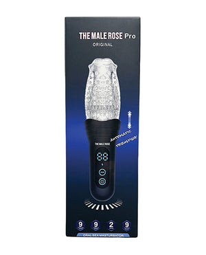 The Male Rose The Male Rose Pro Thrusting Rotating &amp; Vibrating 3D Masturbator - Black