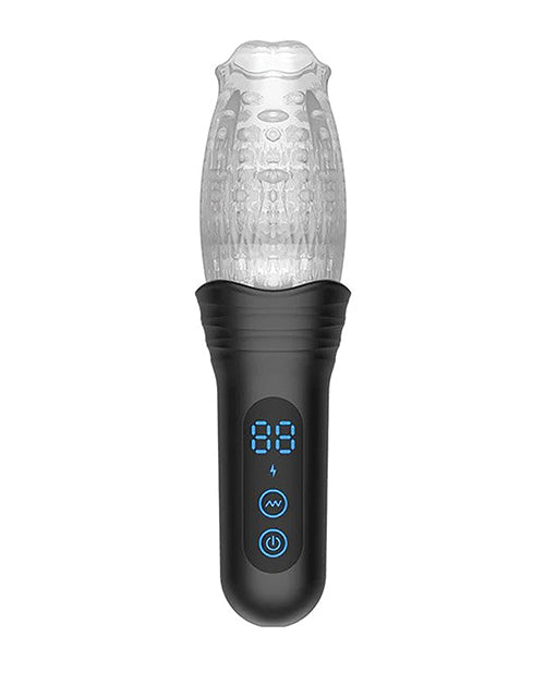 The Male Rose The Male Rose Pro Thrusting Rotating &amp; Vibrating 3D Masturbator - Black - Image 2