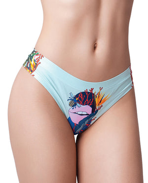 Mememe Mememe Botanic Panic Lips Printed Thong MD
