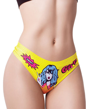 Mememe Mememe Comic Fans Printed Thong MD