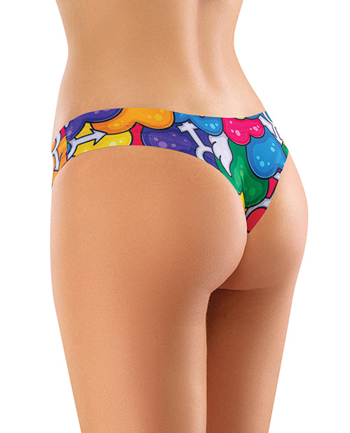 Mememe Mememe Pride Hearts Printed Thong MD - Image 2