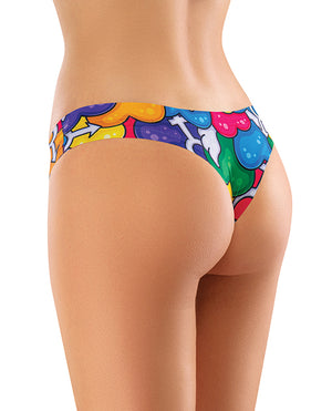 Mememe Mememe Pride Hearts Printed Thong SM - Image 2