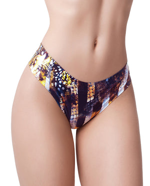 Mememe Mememe Go Wild Snake Printed Thong SM