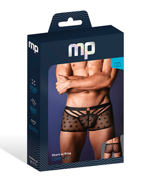 Male Power Love Star Short w/Ring - Black LG - Image 3