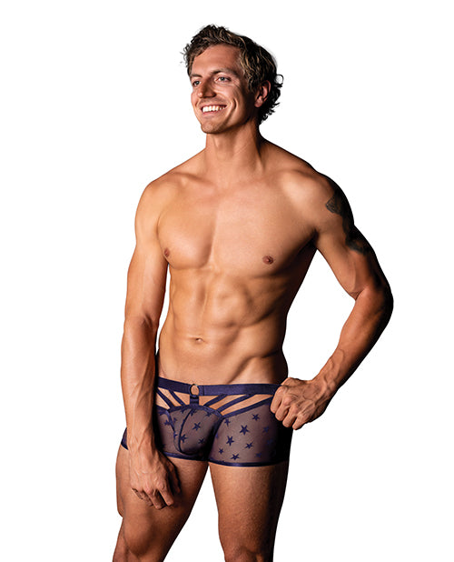 Male Power Love Star Short w/Ring - Purple SM