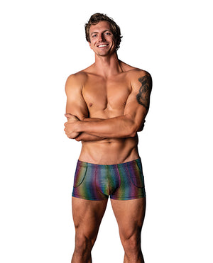 Male Power Pack &amp; Play Pocket Short - Rainbow LG
