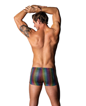 Male Power Pack &amp; Play Pocket Short - Rainbow MD - Image 2