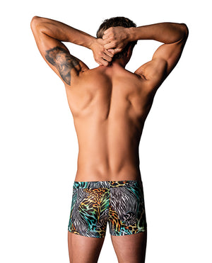 Male Power Go Wild Uplift Mini Short - Animal Multi XL - Image 2