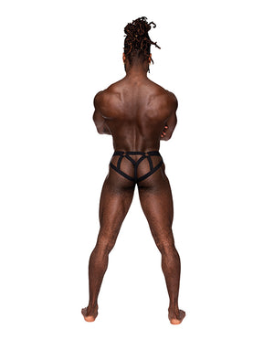Male Power Galactic Sheer Poly Spandex Strappy Ring Jock Multi Color S/M - Image 2