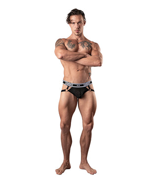 Male Power Jock Ring Black S/M