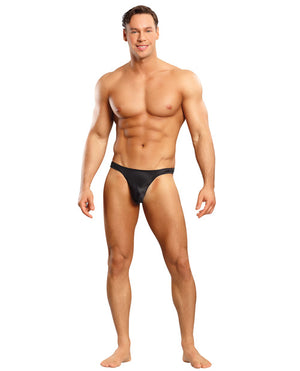 Male Power Satin Bong Thong Black S/M - Image 3
