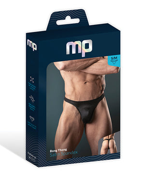 Male Power Satin Bong Thong Black S/M - Image 2