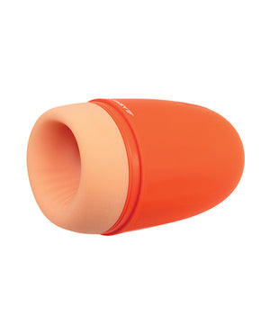 Maxtasy Maxtasy Stamina Master Heat up &amp; Vibrating Stroker - Orange - Image 3
