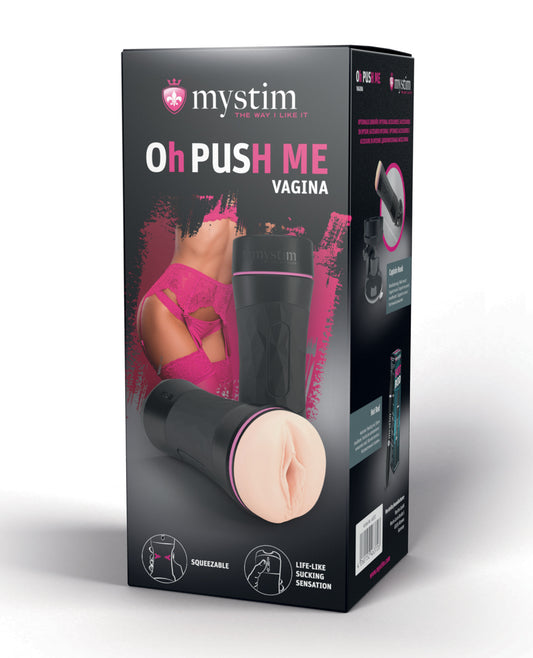 Mystim Mystim Oh-Pushme Vagina - Black