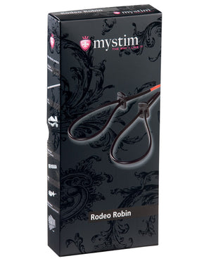Mystim Mystim Rodeo Robin Penis &amp; Testicle Strap Set - Black - Image 2