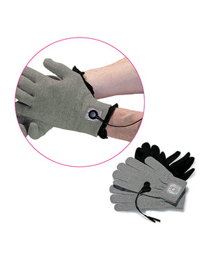 Mystim Mystim eStim Magic Gloves - Gray - Image 3