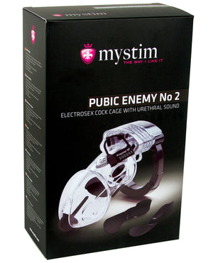 Mystim Mystim Pubic Enemy #2 Cock Cage - Clear - Image 3