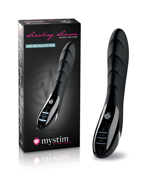 Mystim Mystim Sizzling Simon eStim Vibrator Black Edition - Black - Image 2