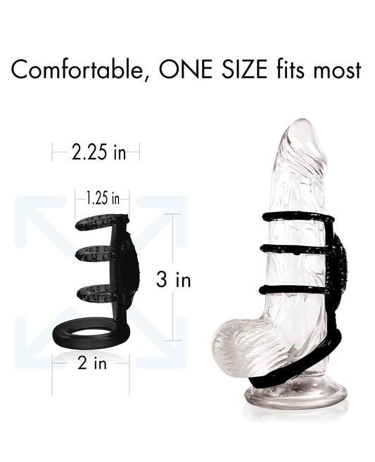 Doctor Love Doctor Love's Zinger Vibrating Cock Cage - Black - Image 2