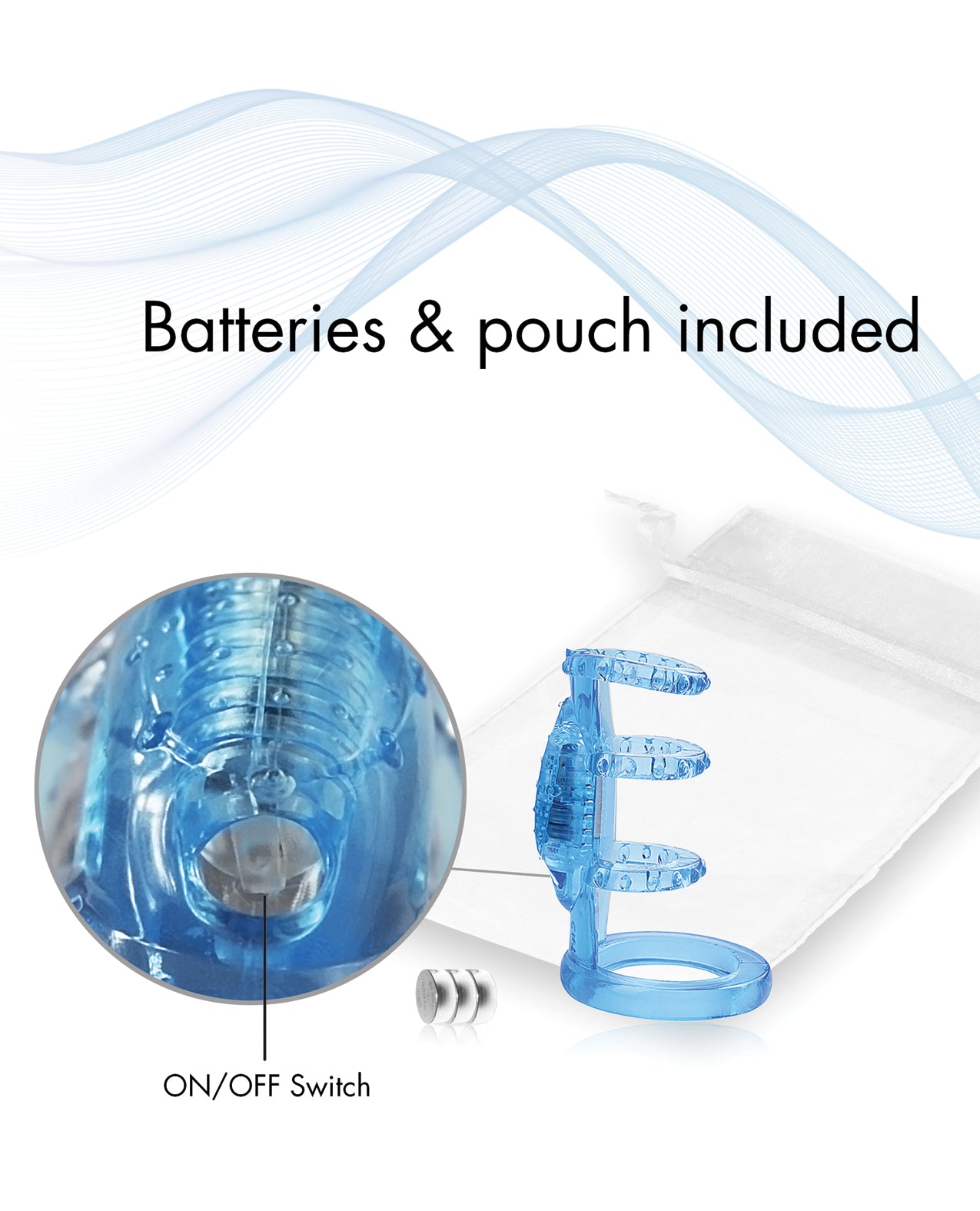 Doctor Love Doctor Love's Zinger Vibrating Cock Cage - Blue