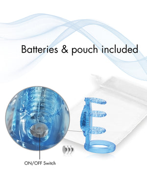 Doctor Love Doctor Love's Zinger Vibrating Cock Cage - Blue