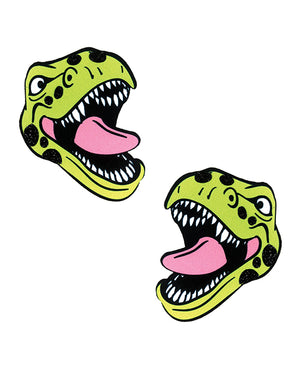Neva Nude Neva Nude Black Light Dinosaur Pasties - Green O/S
