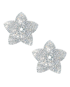 Neva Nude Neva Nude Burstin Blooms Crystal Jewel Reusable Silicone Nipple Pasties - Clear O/S