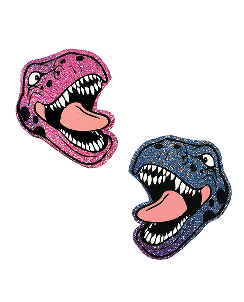 Neva Nude Neva Nude Black Light Dinosaur Pasties - Pink &amp; Blue O/S