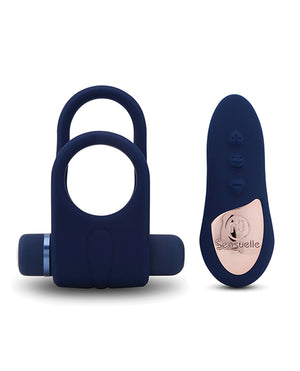 Nu Sensuelle Nu Sensuelle Silicone Remote Control XLR8 Turbo Boost Bullet Ring - Navy - Image 2
