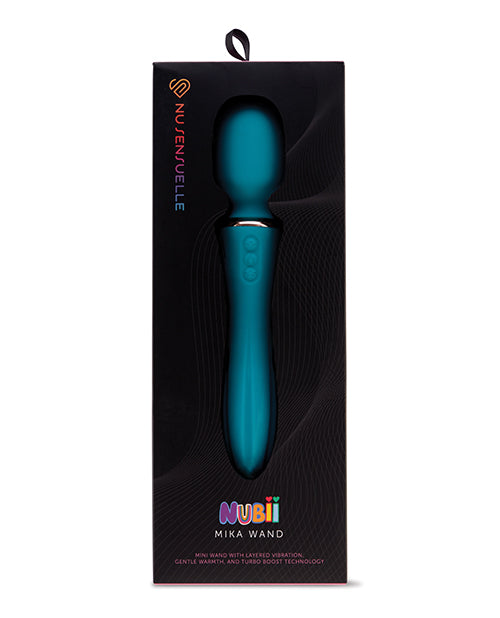 Nu Sensuelle Nu Sensuelle Nubii Mika Turbo Boost &amp; Heating Mini Wand - Blue